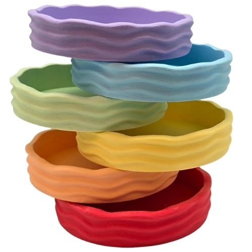 Grennn 'Wave' pastelbakjes set-3