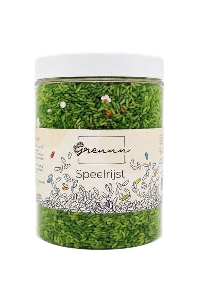 Grennn speelrijst white flower mix