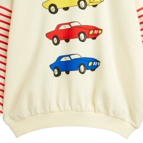 Mini Rodini cars sp sweatshirt off-white-5