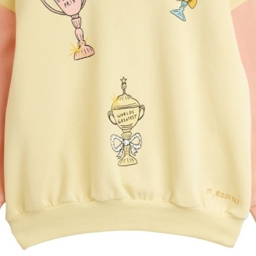 Mini Rodini trophies sp sweatshirt yellow-5