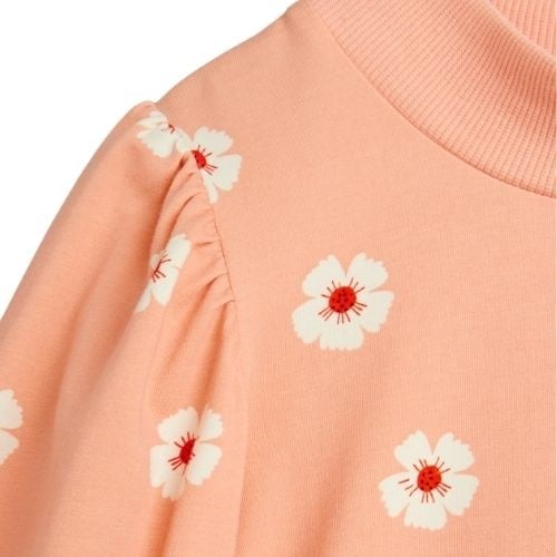 Mini Rodini flowers aop balloon sleeve top pink-7