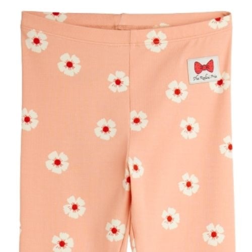 Mini Rodini flowers aop leggings pink-2