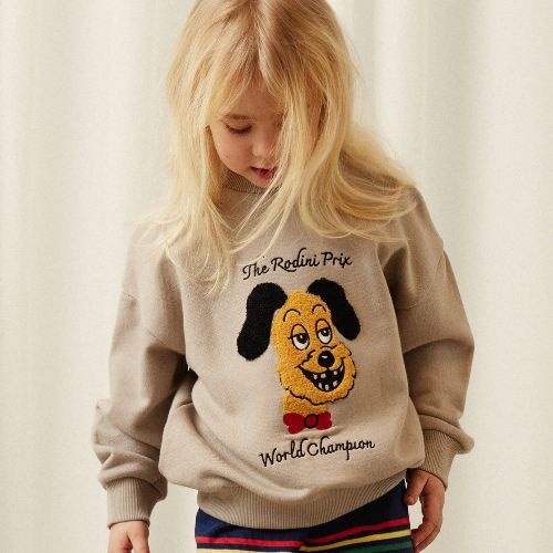 Mini Rodini rodini prix chenille sweatshirt grey-2