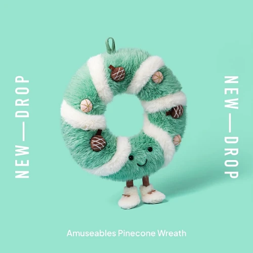 Jellycat amuseables pinecone wreath-2