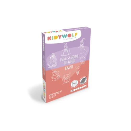 Kidywolf refil kidydraw mini 'princesses' et 'kawai'-1