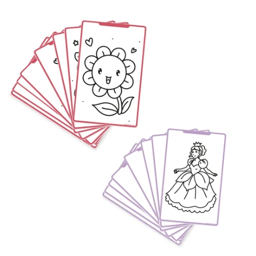 Kidywolf refil kidydraw mini 'princesses' et 'kawai'-2