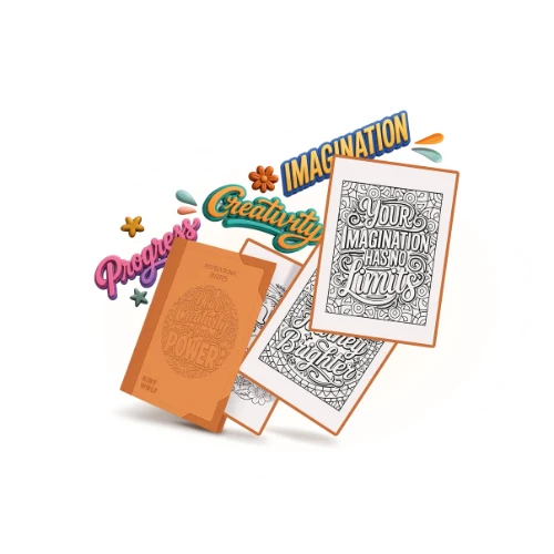 Kidywolf kididraw pad refill 10+ 'inspirational quotes' 30 stuks-2