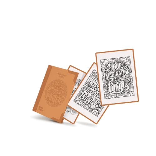 Kidywolf kididraw pad refill 10+ 'inspirational quotes' 30 stuks-8
