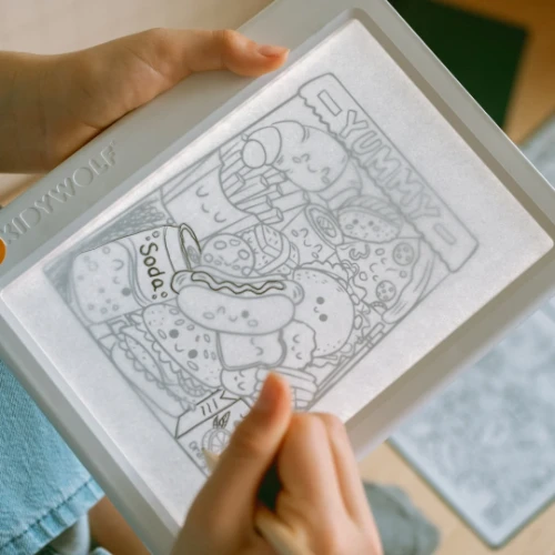 Kidywolf k-draw pad verlichte tekentafel 'meli melo'-6