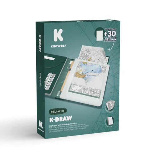Kidywolf k-draw pad verlichte tekentafel 'meli melo'-1