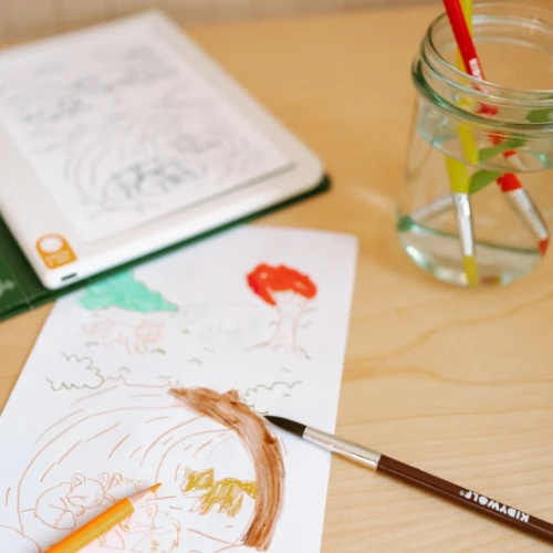 Kidywolf kidydraw kit 8x '2-in-1 watercolour pencils'-5