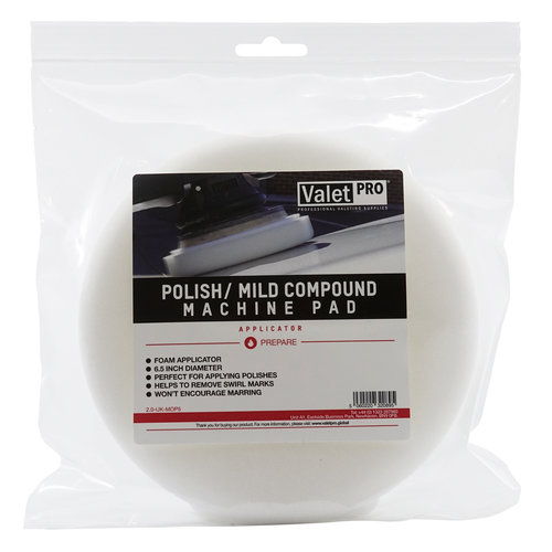 ValetPro Polijst pad / Milde afwerking Pad 16,5 cm wit