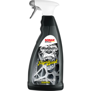 Sonax Velgen Beast Zuurvrije velgenreiniger met kleur indicator.