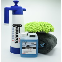 Kwazar Snowfoam pakket met gratis microfiber spons met twee functies!