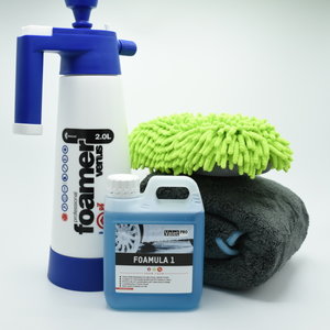 Kwazar Kwazar Snowfoam pakket met gratis microfiber spons met twee functies! Kwazar Kwazar Snowfoam pakket met gratis microfiber spons met twee functies!