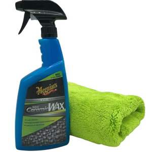 Hybrid Ceramic Wax 768 ml Quick Detailer met Micrpfiber poetsdoek 40 x 40 380 gr/m2