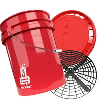 Magic Bucket 5 Gal 19 ltr wasemmer met grit en deksel! Geschikt voor alle grit guard accessoires