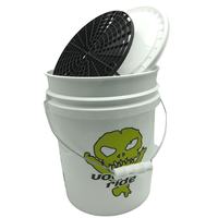 Top Kwaliteit 19 Ltr (5 Gall) was emmer geschikt voor alle grit guard accessoires met Snappy Grip,Grit en deksel.