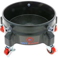 Grit Guard Red 5 Caster Bucket Dolly Zwart
