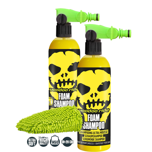 VooDoo Ride VooDoo Ride Foam Gardena koppeling Shampoo Set bestaande uit 2x 750 ml Shampoo incl Gratis WashMitt