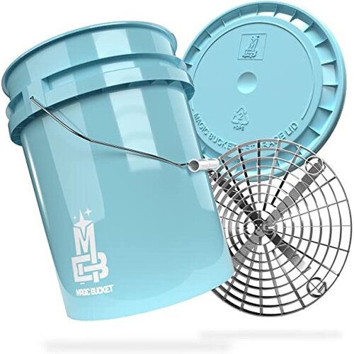 Magic Bucket Recycle Emmer met vuilrooster en deksel 20 ltr. Goed voor 24 blikjes