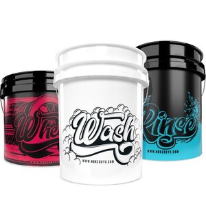 Nuke Guys Nuke Guys 3 delige Emmer set, Wash 19 Ltr, Rinse 19 Ltr, Wheels 13Ltr