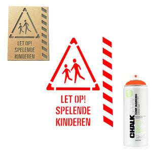 Detailmate Sjabool:  Let Op! Spelende kinderen