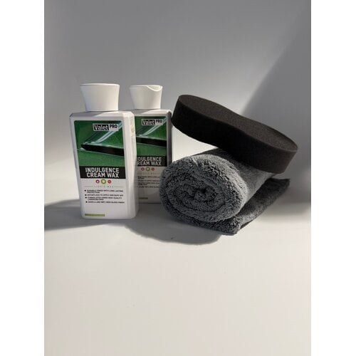 ValetPro Induglence cream wax 2 x 250 ml met doekje en spons ValetPro Induglence cream wax 2 x 250 ml met doekje en spons