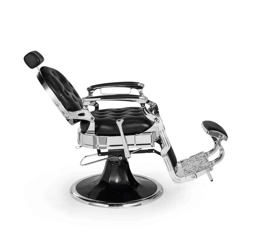 Barberchair Kirk Black / Chrome