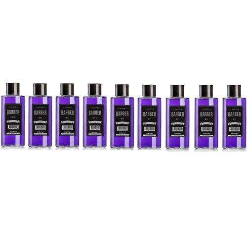 MARMARA BARBER Cologne NO1 Paars 500ml Glass Bottle BOX - 9 STUKS