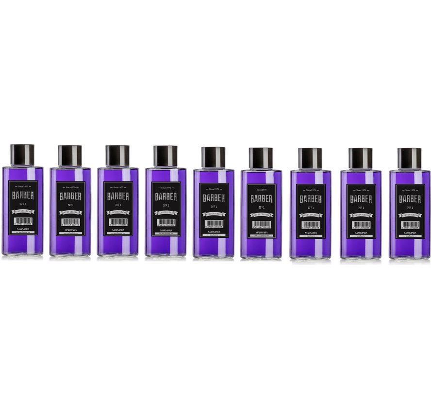 Cologne NO1 Paars 500ml Glass Bottle BOX - 9 STUKS