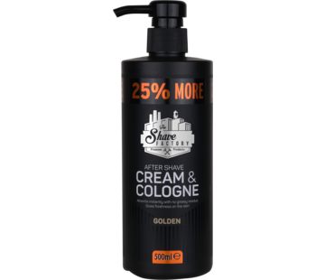 The Shave Factory Cream & Cologne 2in1 500ml GOLDEN