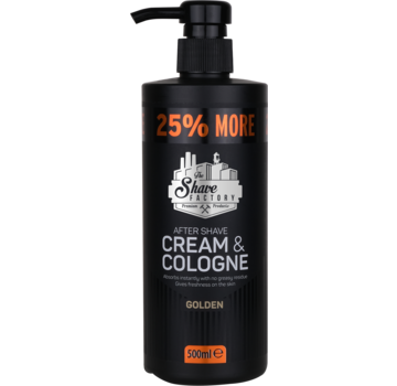 The Shave Factory Cream & Cologne 2in1 500ml GOLDEN