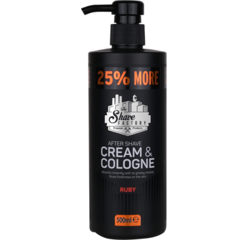 The Shave Factory Cream & Cologne 2in1 500ml RUBY