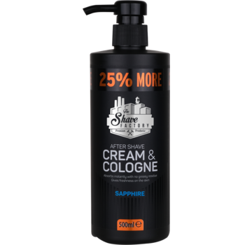 The Shave Factory Cream & Cologne 2in1 500ml SAPPHIRE