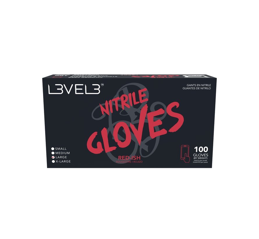 Nitrile Gloves Red