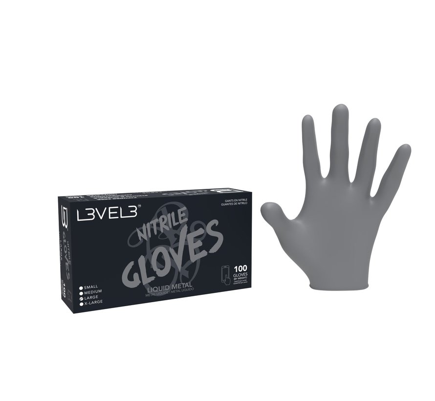 Nitrile Gloves Silver