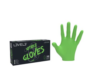 LEVEL3 Nitrile Gloves Lime