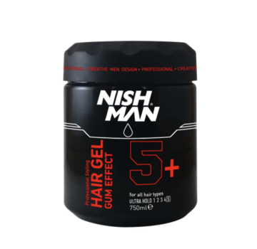 Nish Man Hair Gel Gum Effect 5+ 750ML