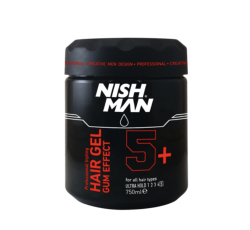 Nish Man Hair Gel Gum Effect 5+ 750ML