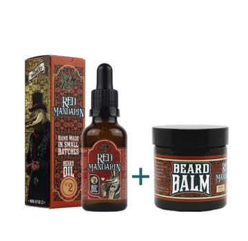 HEY JOE! Duopack  Beard Oil + Beard Balm nr2 Red Mandarin