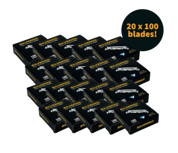 Silvermax 100 Single Edge Blades - 20 Pack