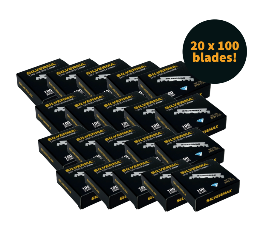 100 Single Edge Blades - 20 Pack