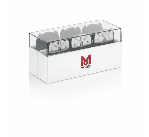 Moser Premium magnetic opzetkammen SET in box 1.5/3/4.5/6/9/12 mm