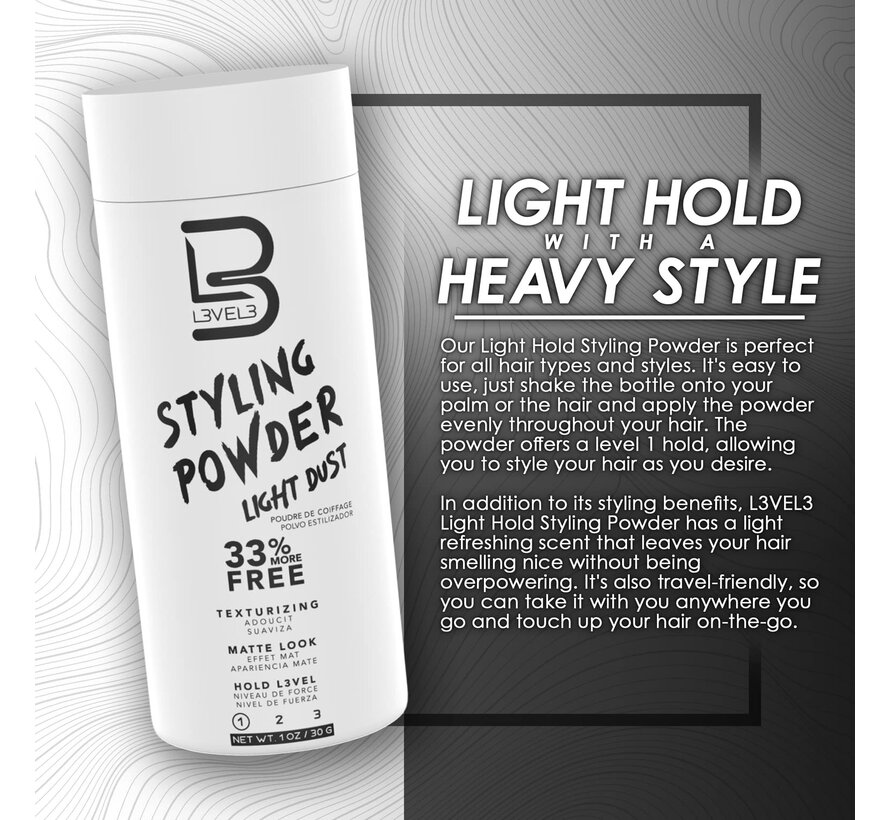 Styling Powder Light Dust 30 Gr.  - 12 STUKS