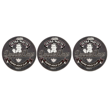 Dapper Dan Ultra Matte Super Hold Clay 100ml - 3 STUKS