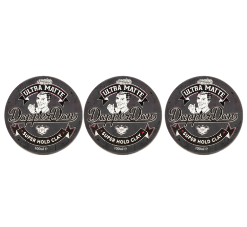 Dapper Dan Ultra Matte Super Hold Clay 100ml - 3 STUKS