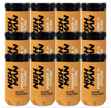 Nish Man P1 Styling Powder 20g - 12 STUKS