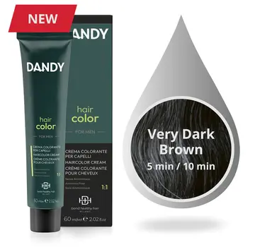 DANDY MAN HAIR COLOR 2 (ZEER DONKERBRUIN) - 60ml