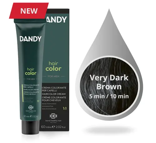 DANDY MAN HAIR COLOR 2 (ZEER DONKERBRUIN) - 60ml